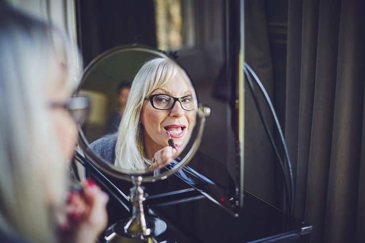 brides preps wedding photography Babington House Somerset