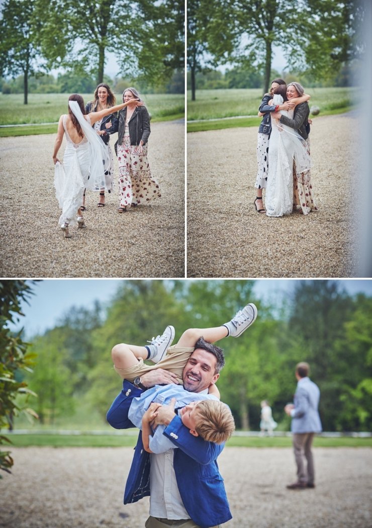 relaxed wedding photography at Rockbeare Manor wedding Devon