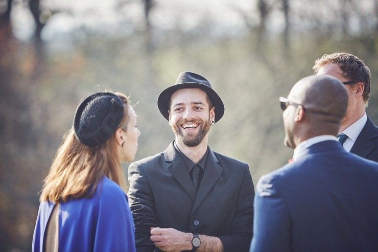 relaxed wedding photography Babington House Somerset