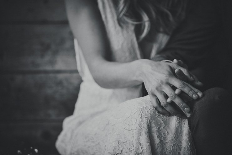 documentary style wedding photography of couple at eco wedding in Devon