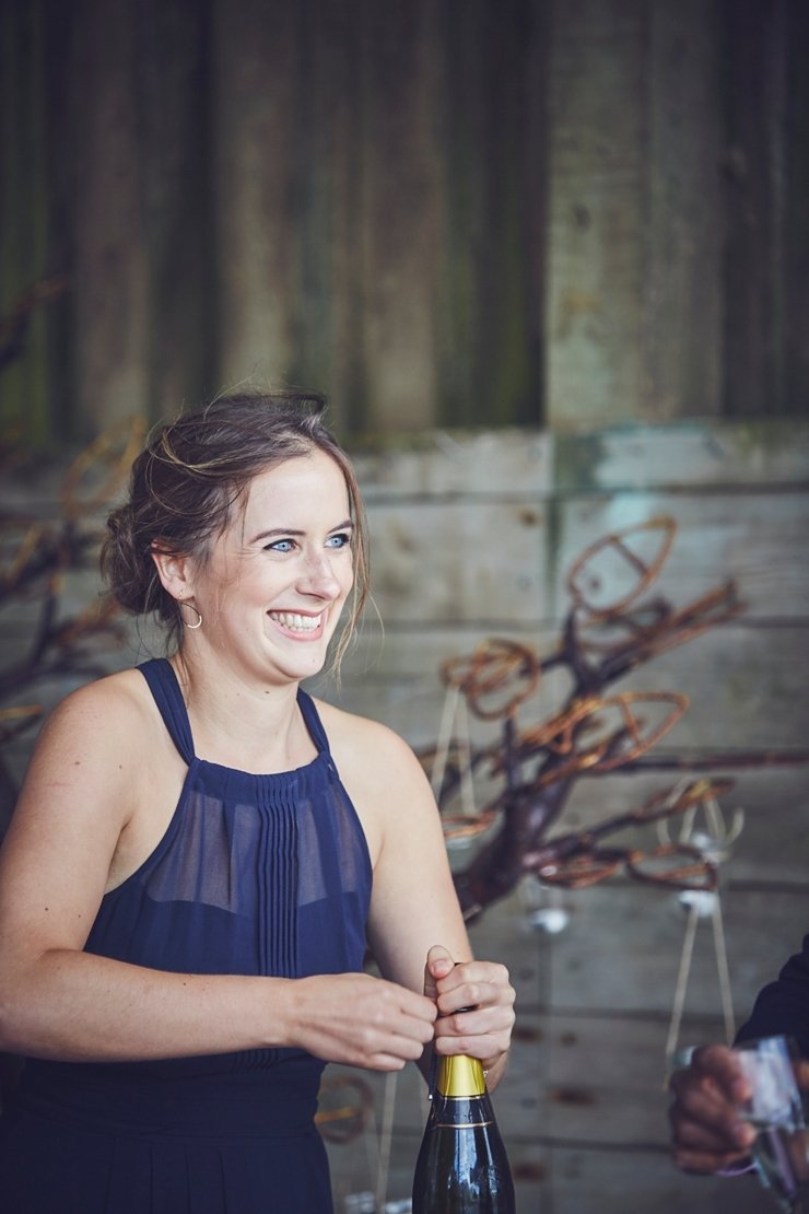 minimalist, rustic, industrial wedding style at eco wedding in devon
