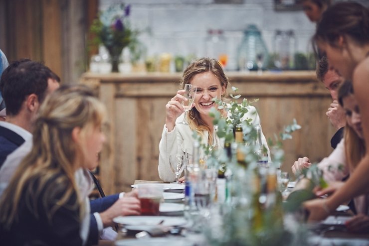 rustic eco wedding at East Soar in devon