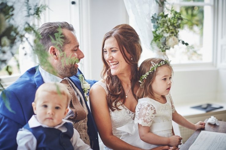 wedding ceremony at Rockbeare Manor wedding Devon