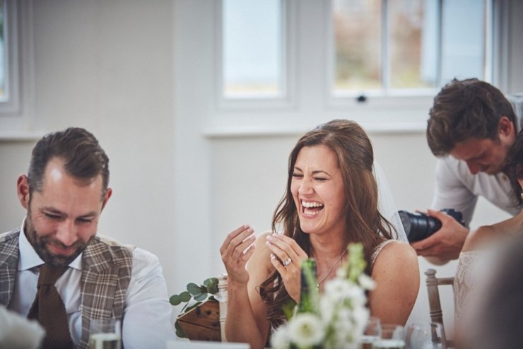 photography of speeches at Rockbeare Manor wedding Devon