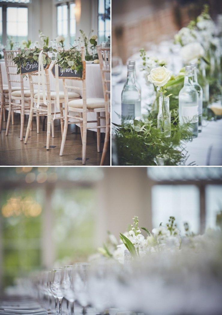 photography of wedding styling at Rockbeare Manor Devon