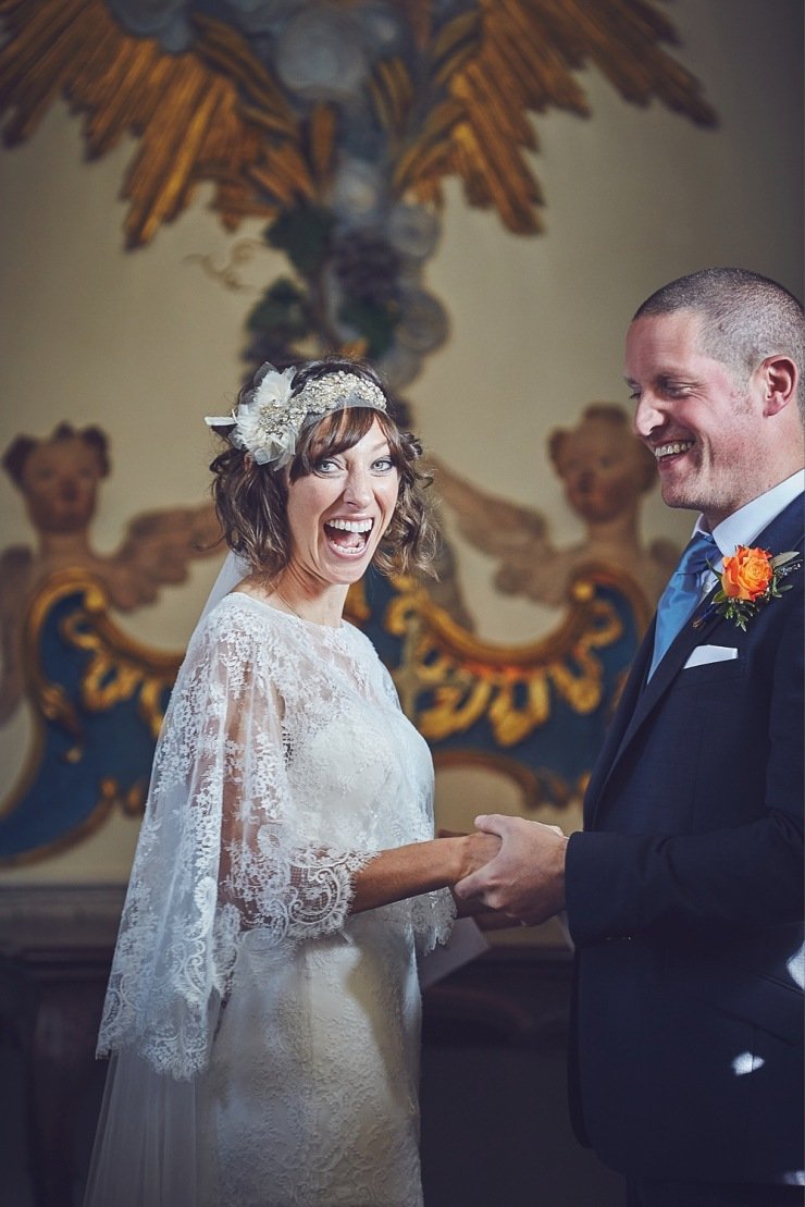 relaxed wedding photography Babington House Somerset