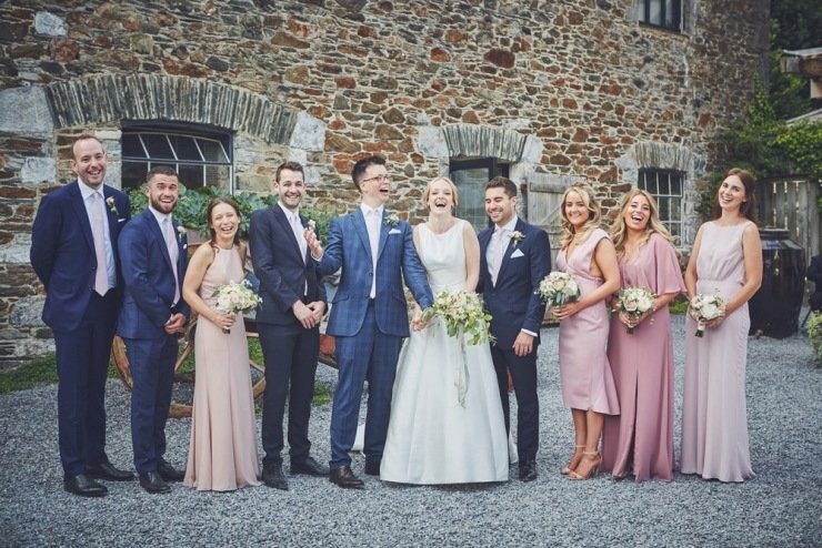 relaxed wedding photography at Anran in Devon