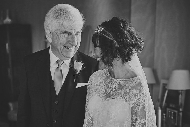 proud father of the bride relaxed wedding photography Babington House Somerset