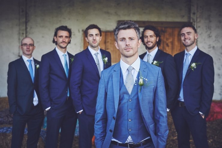 natural wedding photo of happy guest at eco wedding at East Soar Farm in Devon