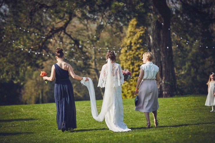 relaxed wedding photography Babington House Somerset