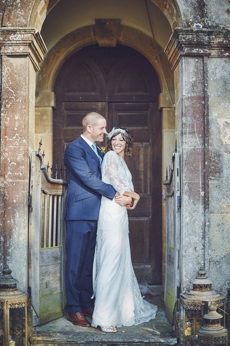relaxed wedding photography Babington House Somerset