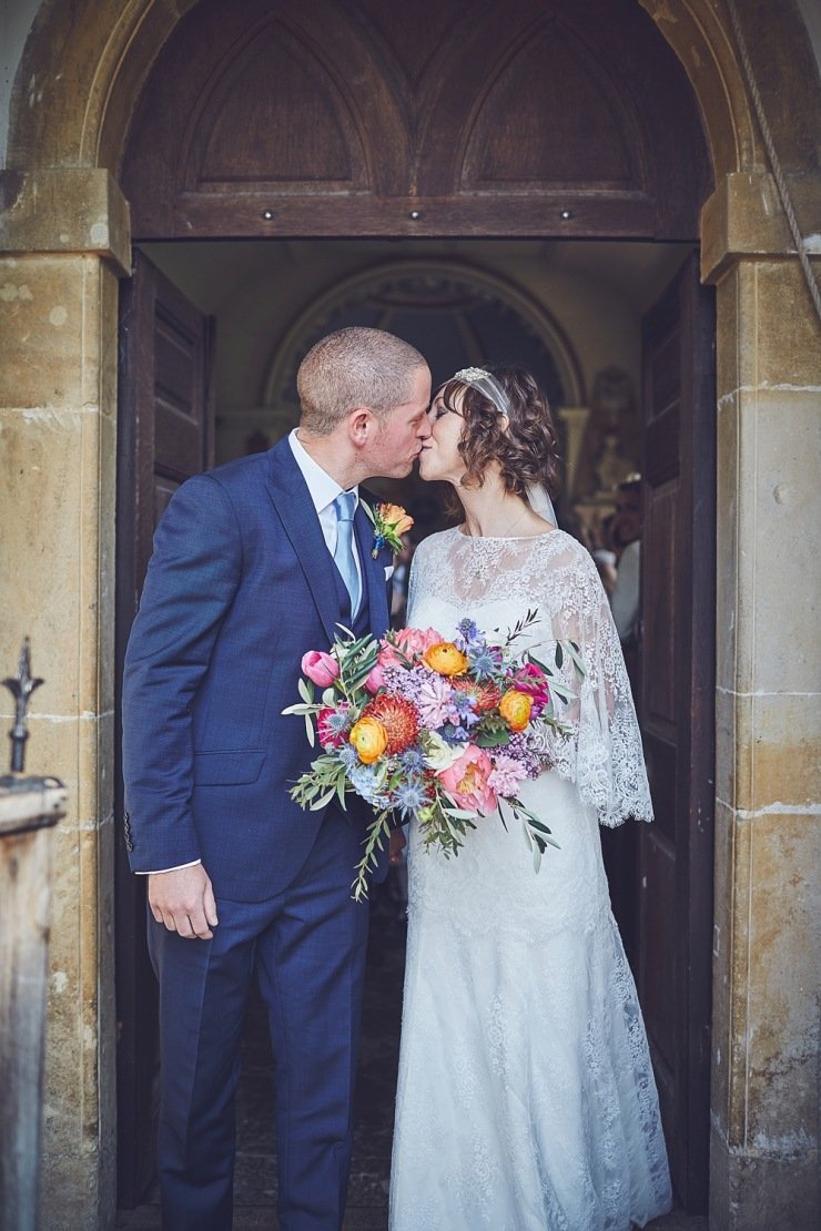 relaxed wedding photography Babington House Somerset