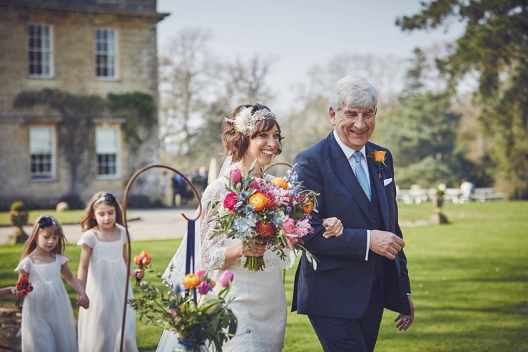 relaxed wedding photography Babington House Somerset