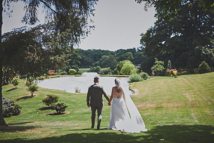 beautiful wedding portrait photography Upton Barn and walled garden Devon