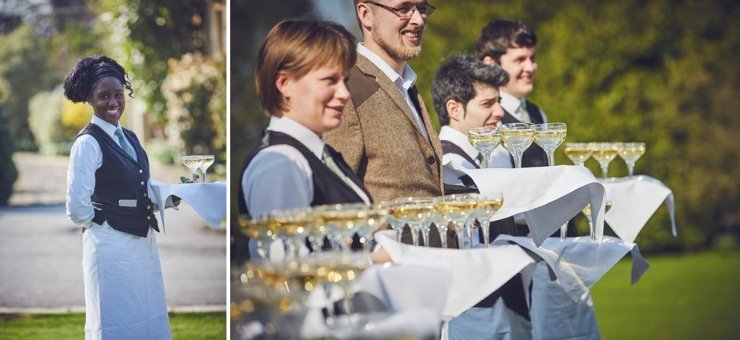 relaxed wedding photography Babington House Somerset