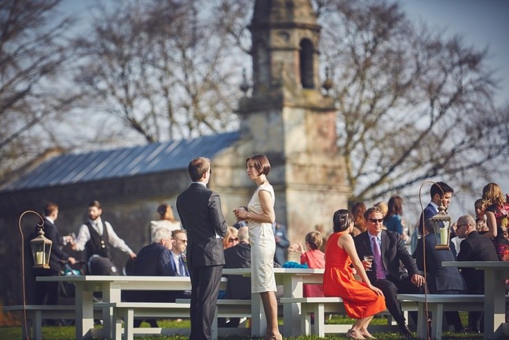 relaxed wedding photography Babington House Somerset