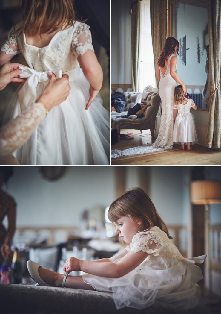 bride getting ready at Rockbeare Manor wedding Devon