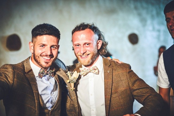 evening party at Devon wedding venue upton barn and walled garden