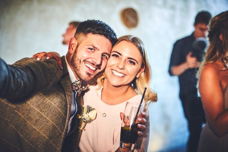 evening party at Devon wedding venue upton barn and walled garden