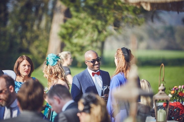 relaxed wedding photography Babington House Somerset