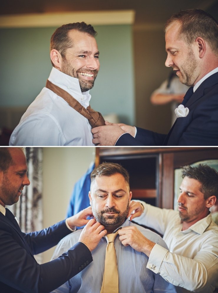 grooms style preps at Rockbeare Manor wedding Devon