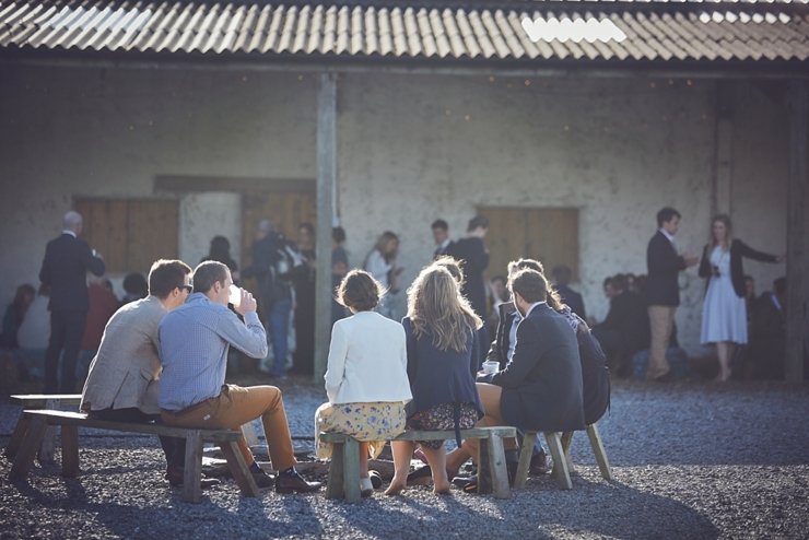 rustic eco wedding at East Soar in devon