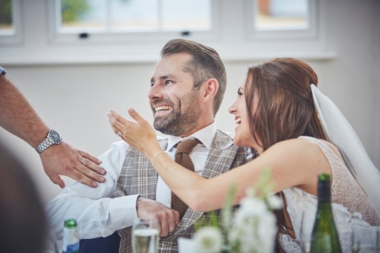 photography of speeches at Rockbeare Manor wedding Devon