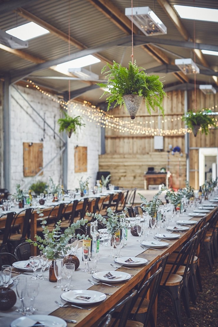 minimalist, rustic, industrial wedding style at eco wedding in devon