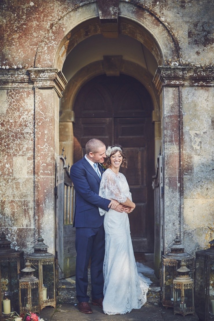 relaxed wedding photography Babington House Somerset