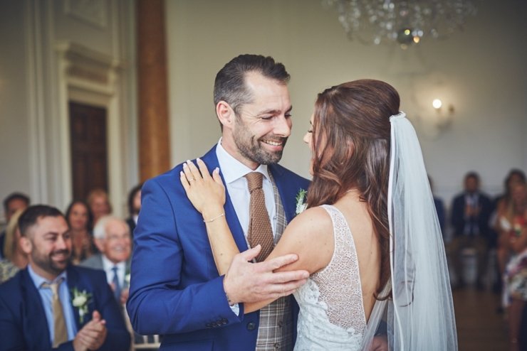 wedding ceremony at Rockbeare Manor wedding Devon
