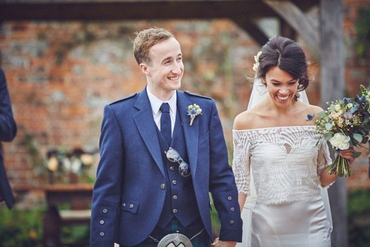 just married Kingston Estate wedding photography Devon