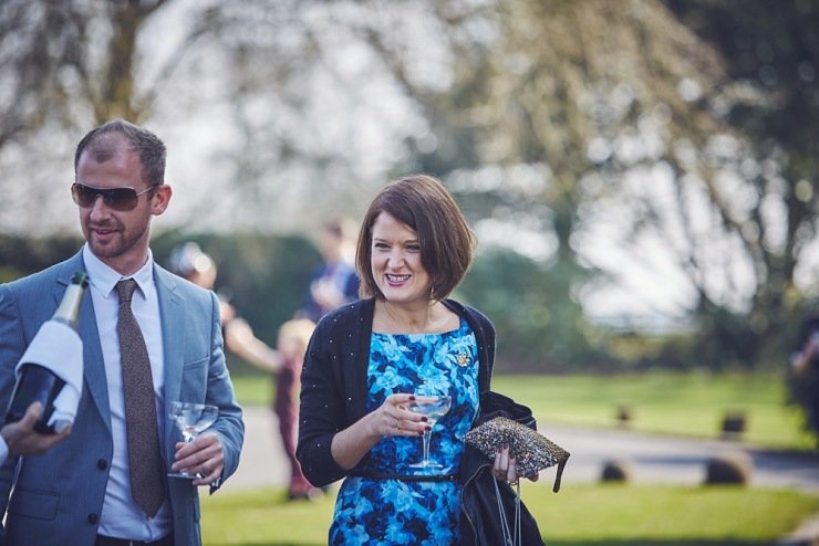 relaxed wedding photography Babington House Somerset