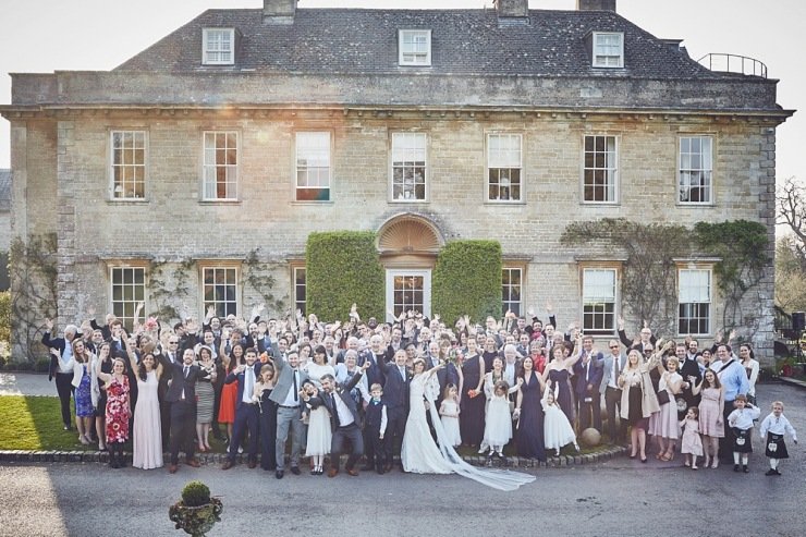 relaxed wedding photography Babington House Somerset