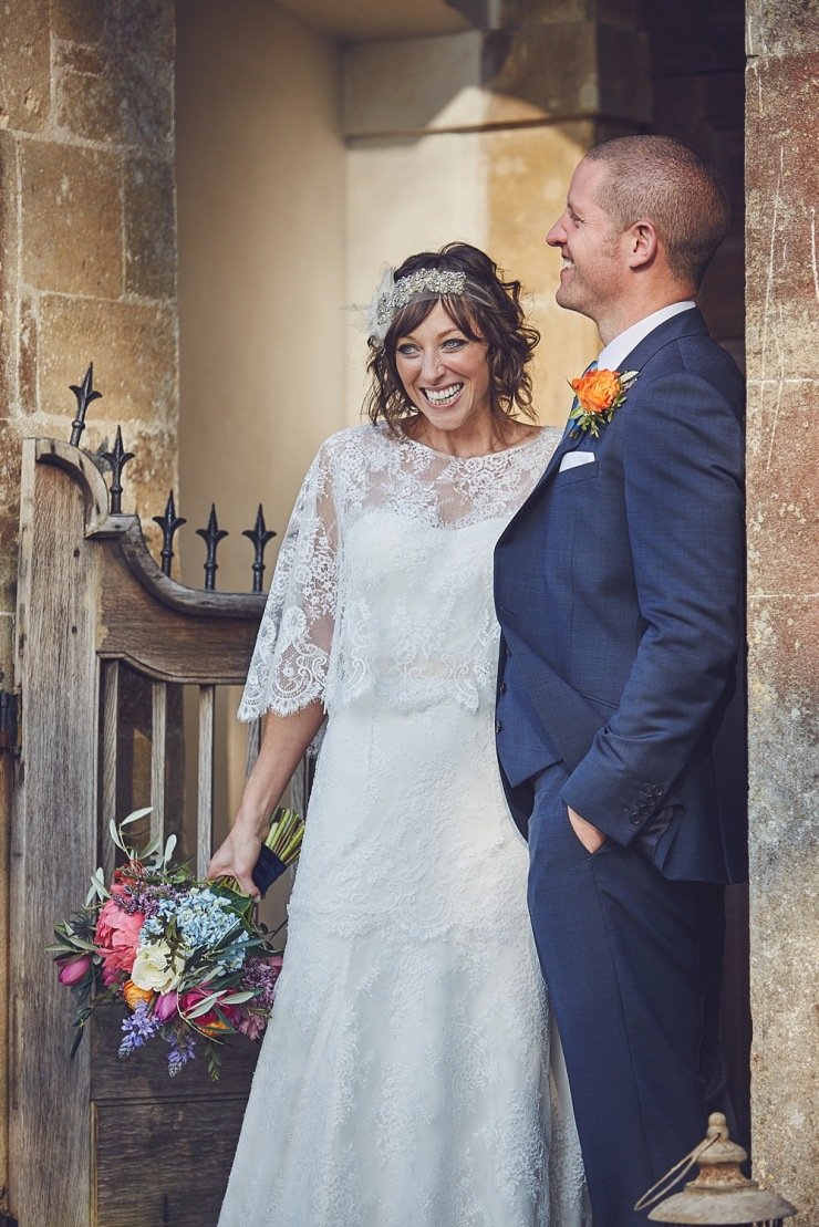 relaxed wedding photography Babington House Somerset