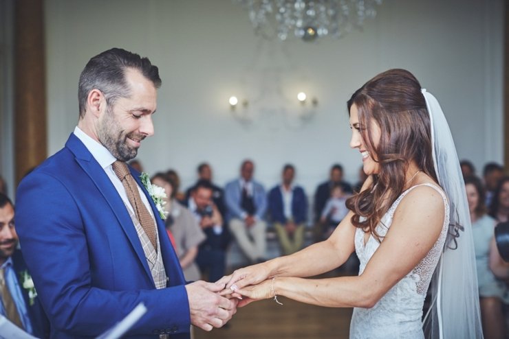 wedding ceremony at Rockbeare Manor wedding Devon