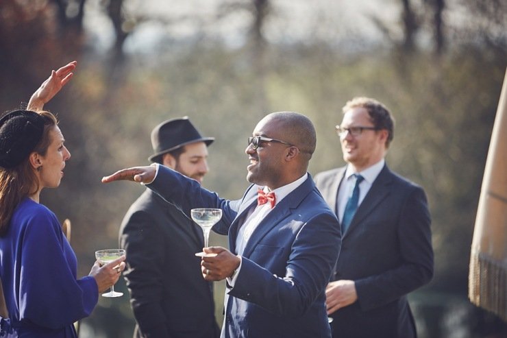 relaxed wedding photography Babington House Somerset