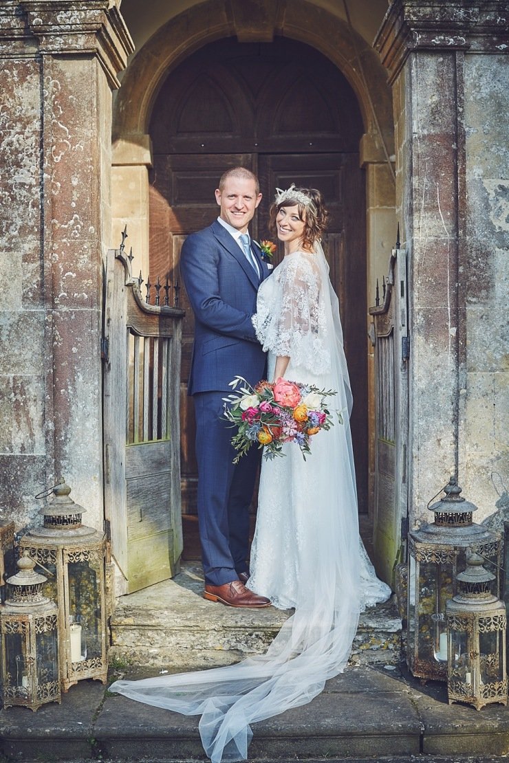 relaxed wedding photography Babington House Somerset