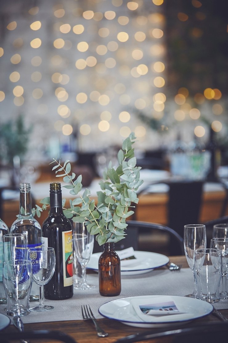 minimalist, rustic, industrial wedding style at eco wedding in devon