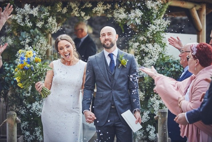 Wedding photography at Tunnels Beaches devon
