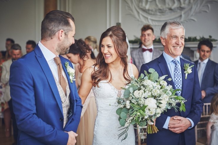 wedding ceremony at Rockbeare Manor wedding Devon