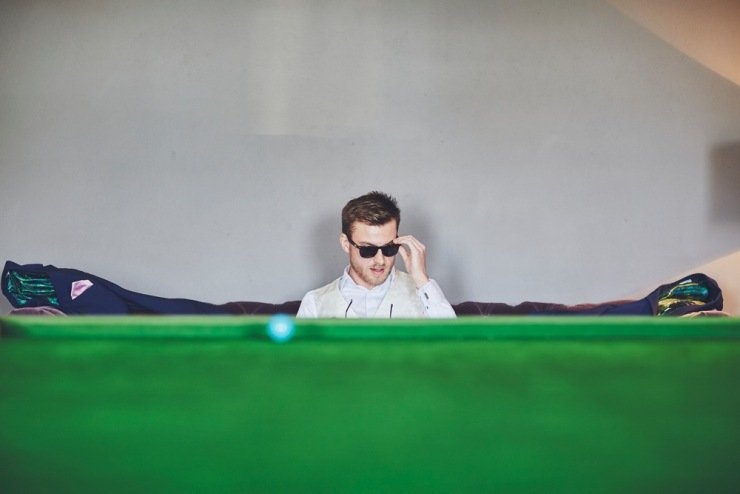 grooms preps photography at rockbeare manor wedding in Devon