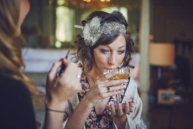 relaxed wedding photography Babington House Somerset