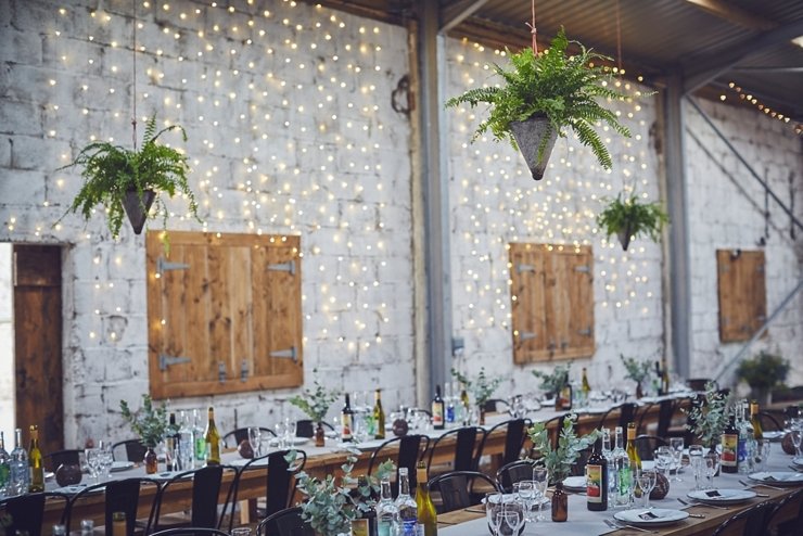 minimalist, rustic, industrial wedding style at eco wedding in devon
