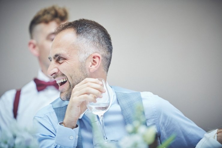 photography of speeches at Rockbeare Manor wedding Devon