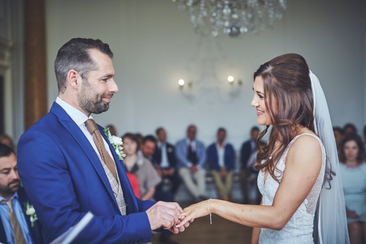 wedding ceremony at Rockbeare Manor wedding Devon