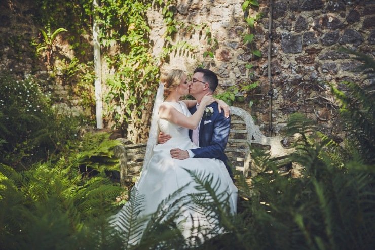relaxed wedding photography at Ugbrooke House in Devon