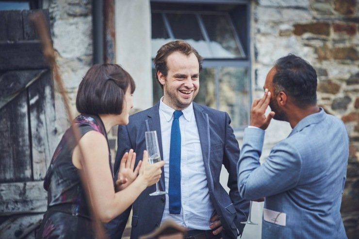 relaxed wedding photography at Anran in Devon