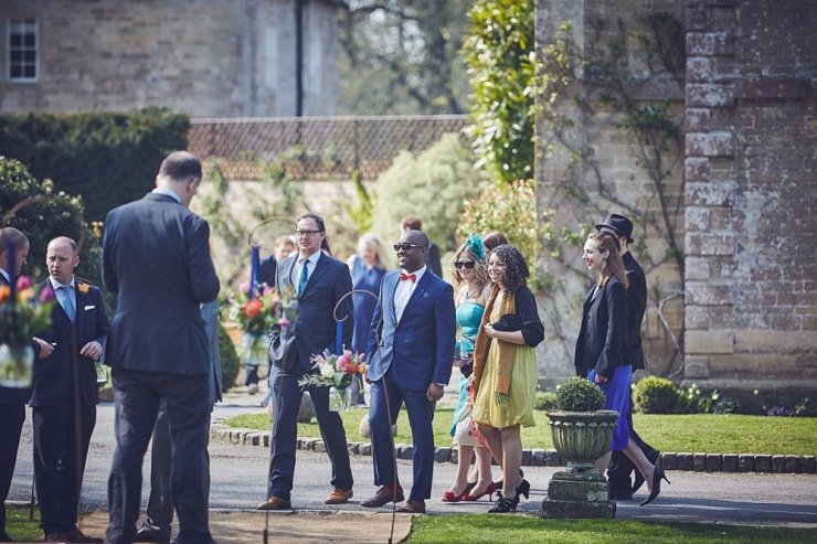 relaxed wedding photography Babington House Somerset