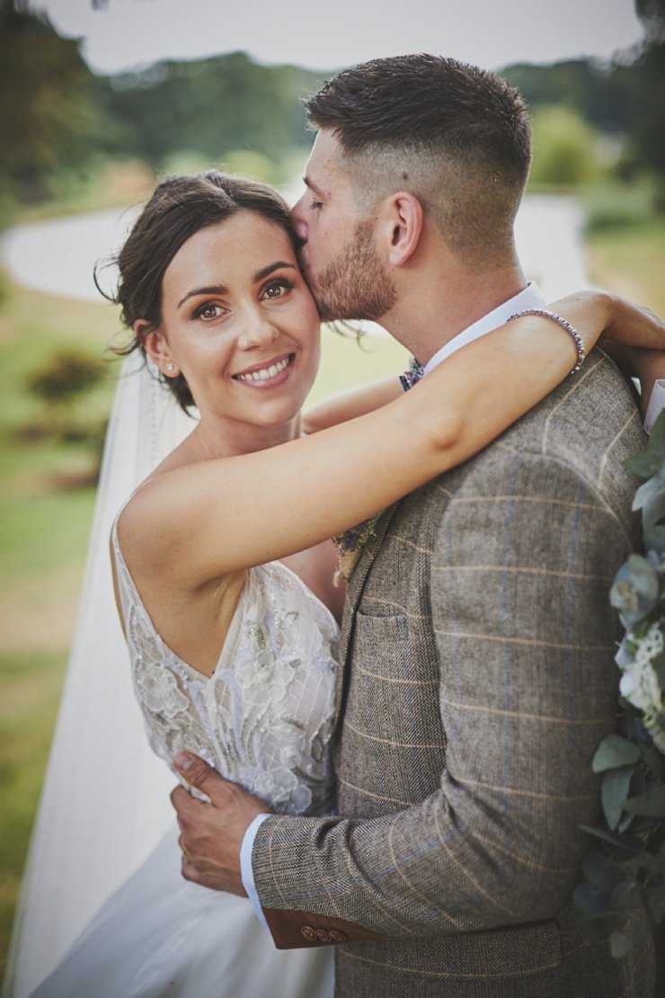 beautiful wedding portrait photography Upton Barn and walled garden Devon