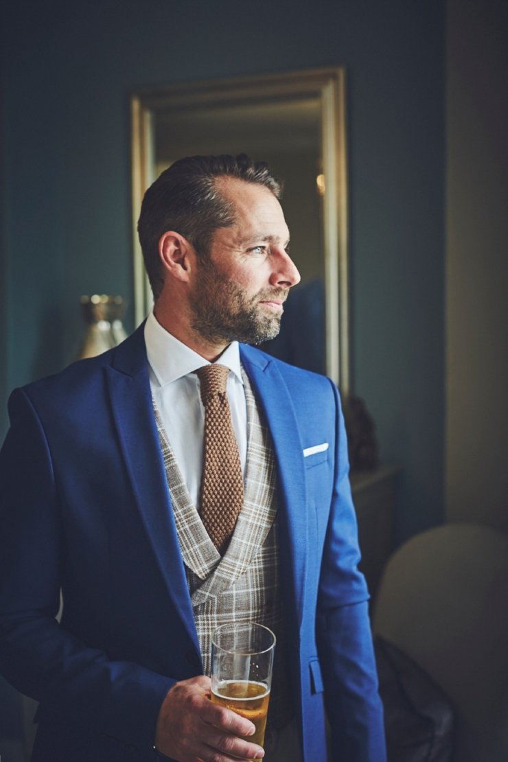 grooms style preps at Rockbeare Manor wedding Devon